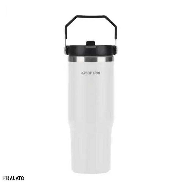 ماگ گرین لاین مدل Vacuum Tumbler  سفید